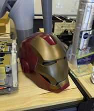 Load image into Gallery viewer, Iron-man helmet in real-life color rendering

