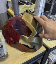 Load image into Gallery viewer, Iron-man helmet in real-life color rendering
