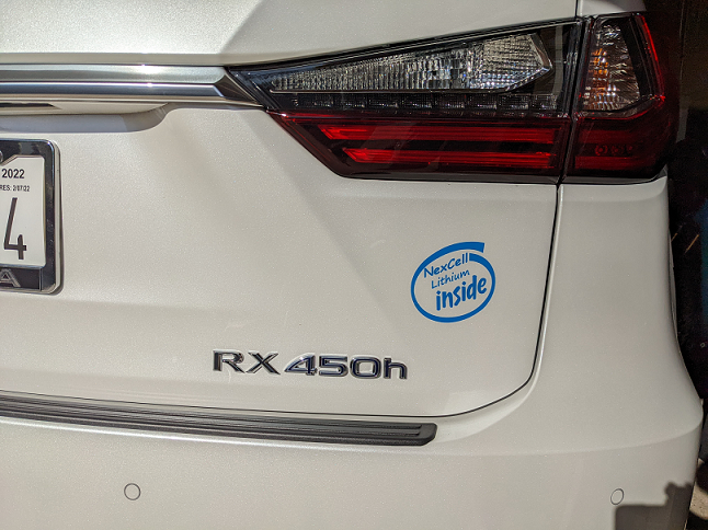 Lexus 450h, Highlander Hybrid sodium-ion battery pack